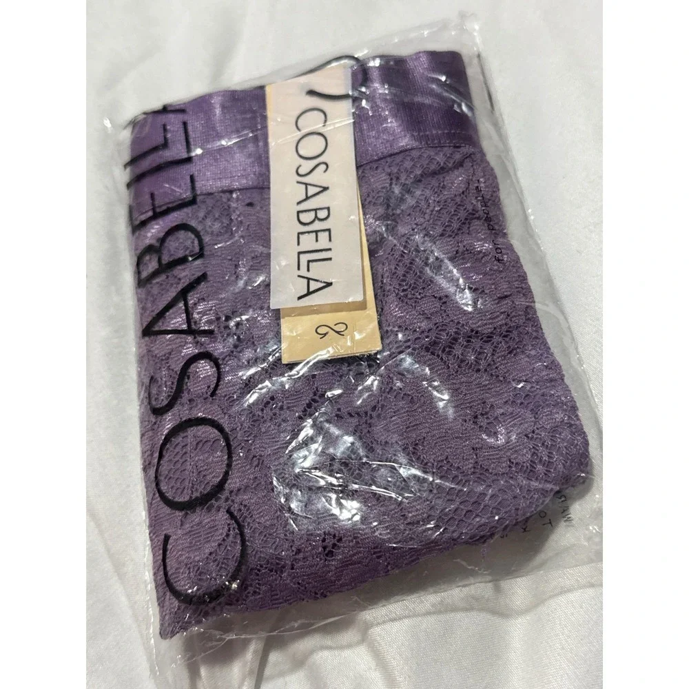 Cosabella Never Say Never Lace Sports Brief Himalayan Sky Underwear size‎ S